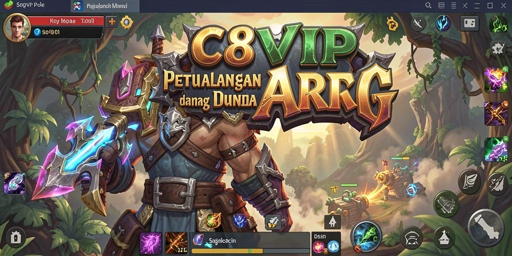 Detik-detik mendebarkan dalam pertempuran C8VIP ARPG.