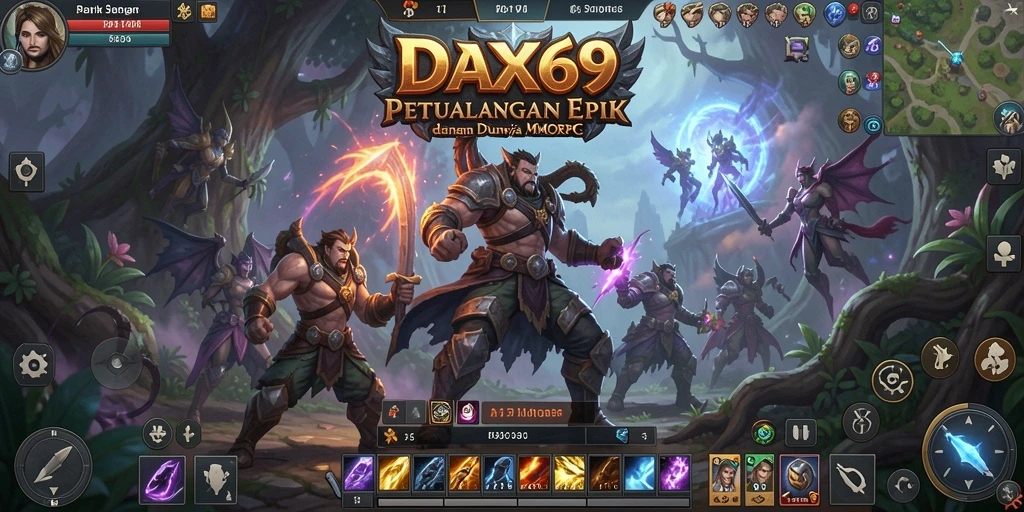 Tampilan gameplay DAX69 yang menarik dengan grafis yang memukau.
