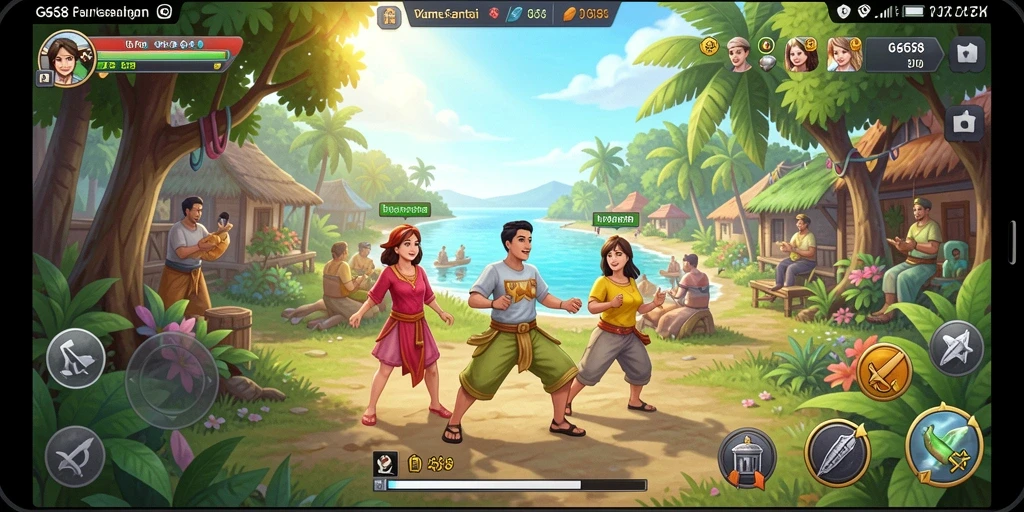 Tangkapan layar G668 menunjukkan gameplay penuh warna dan menantang.