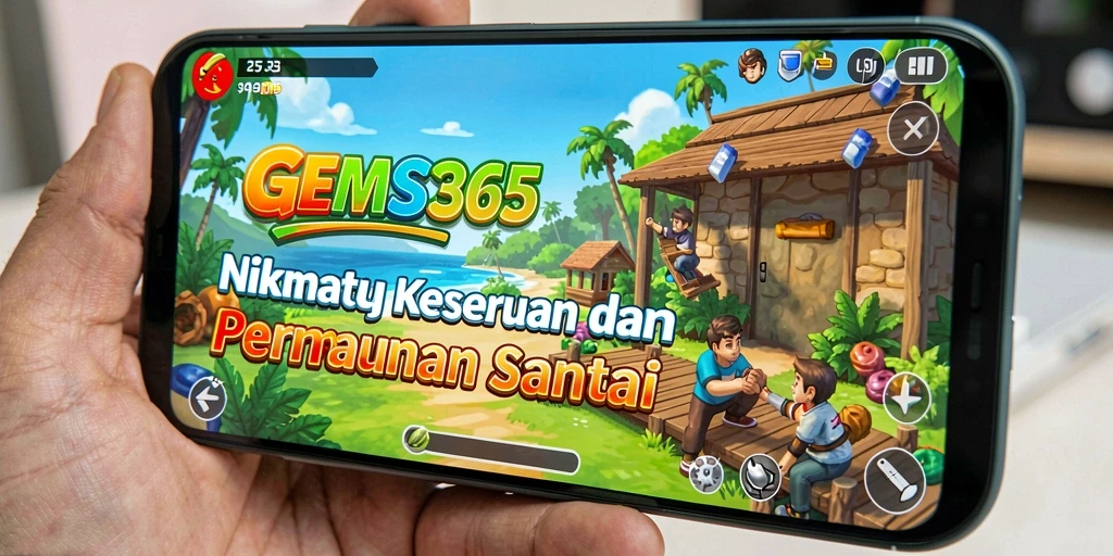Screenshot GEMS365 menampilkan gameplay menarik dengan grafis cerah.