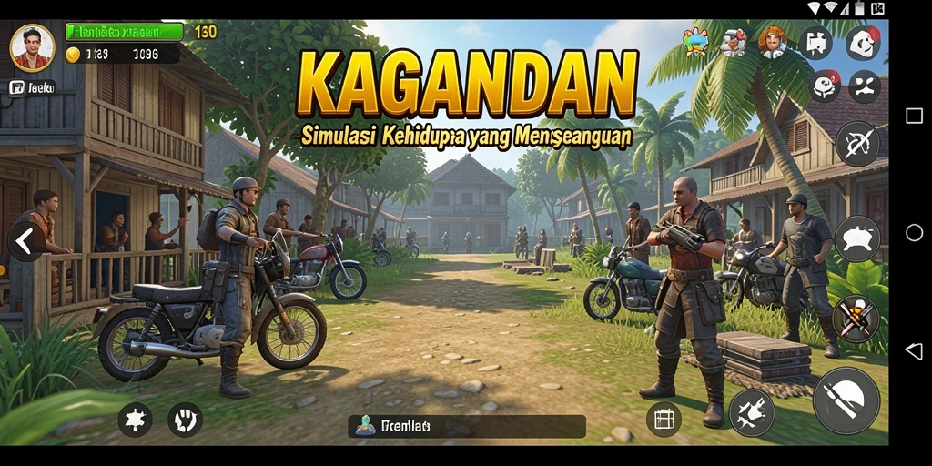 Tampilan gameplay KAGANDAN yang menarik dan interaktif.