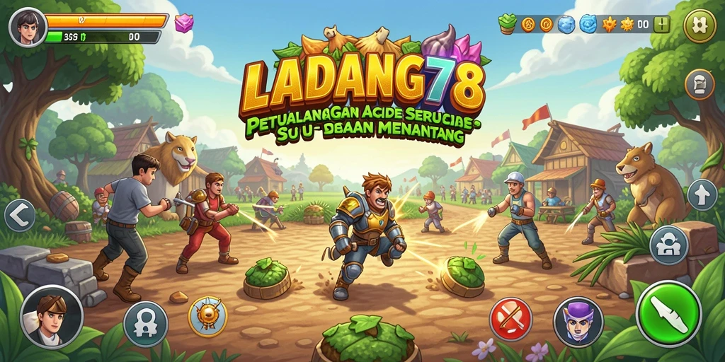 Menampilkan gameplay seru dan menantang dari LADANG78.