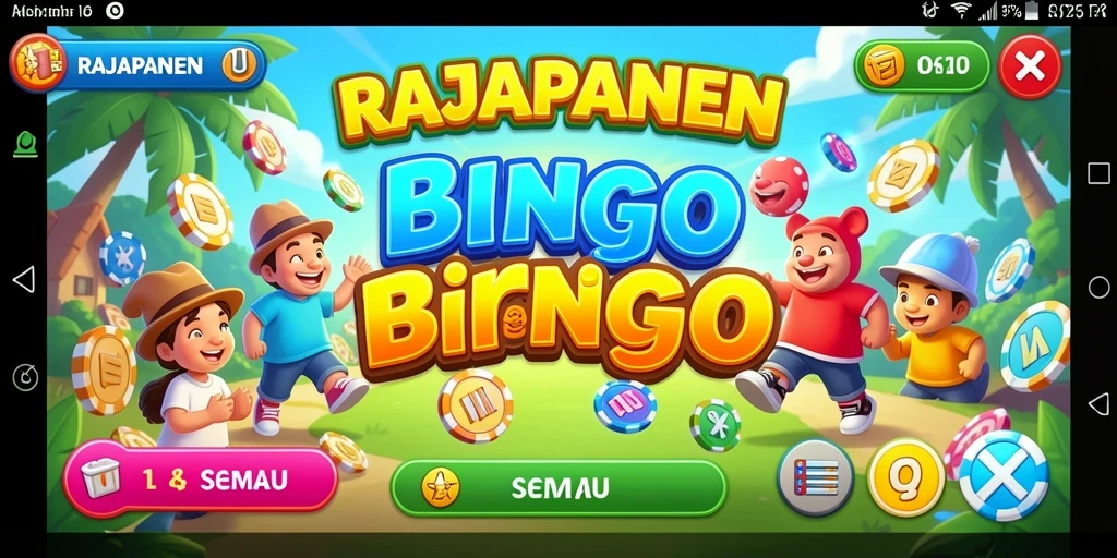 Tangkapan layar dari gameplay seru RAJAPANEN yang menampilkan Bingo aktif.