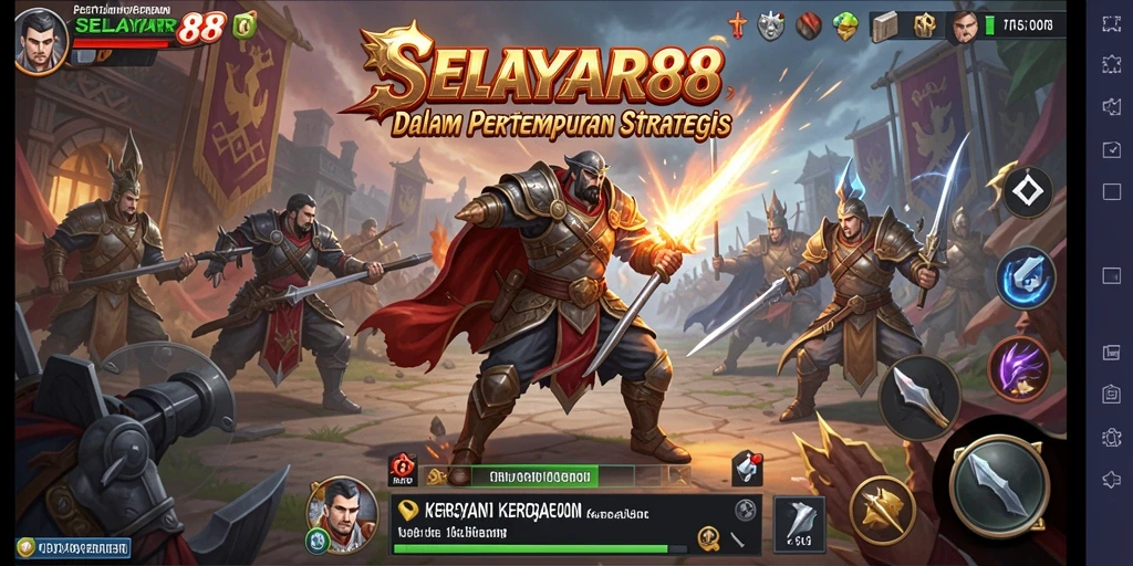 Tampilan gameplay SELAYAR88 yang seru saat menghadapi gelombang musuh.