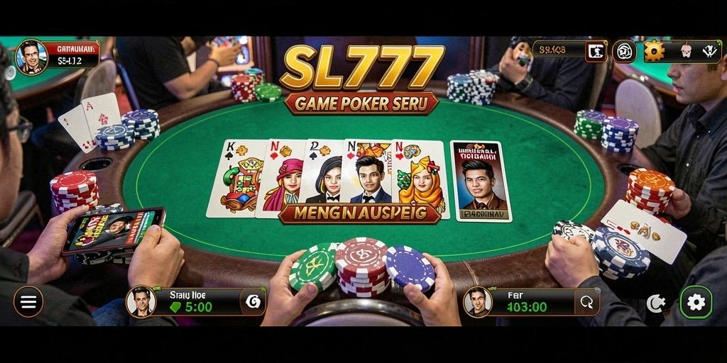 Screenshot utama yang menunjukkan gameplay mendebarkan di SL777.