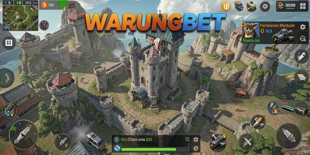 Screenshot WARUNGBET menampilkan aksi mendebarkan dalam gameplay Tower Defense.